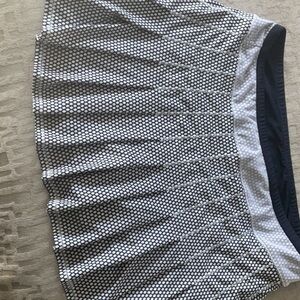 Black and White Patterned Skirt